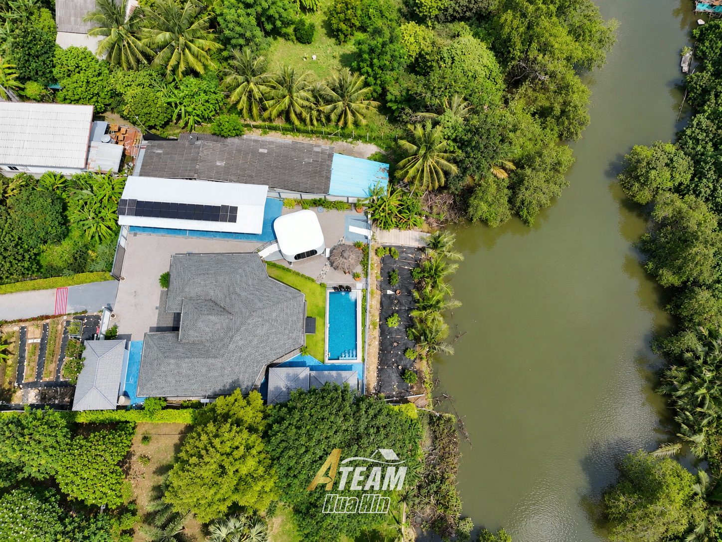 Private Riverside Pool Villa with Expansive Land in Pranburi, thumbnail 34