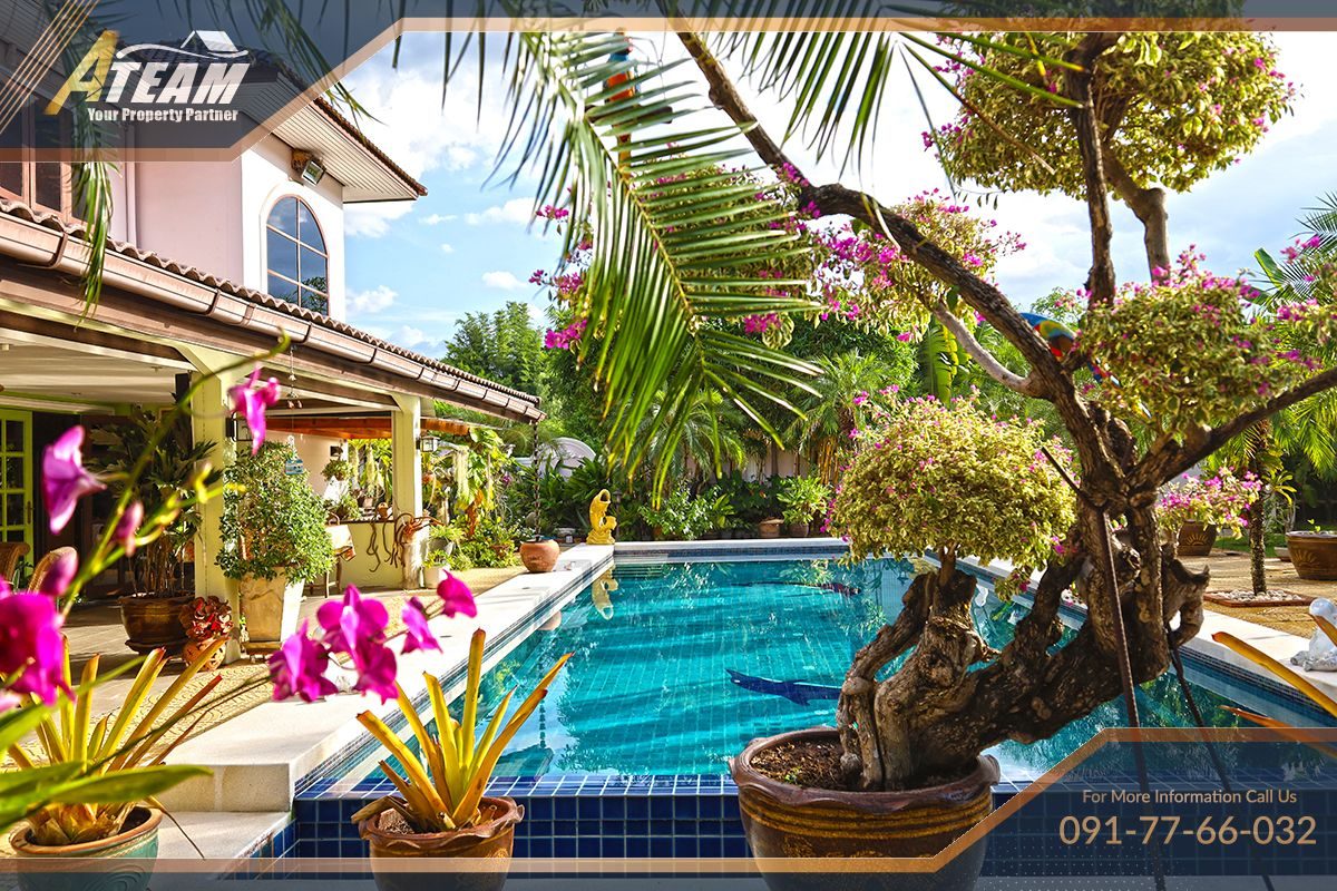 Unique Mansion on 1 Rai with incredible tropical  garden, thumbnail 76