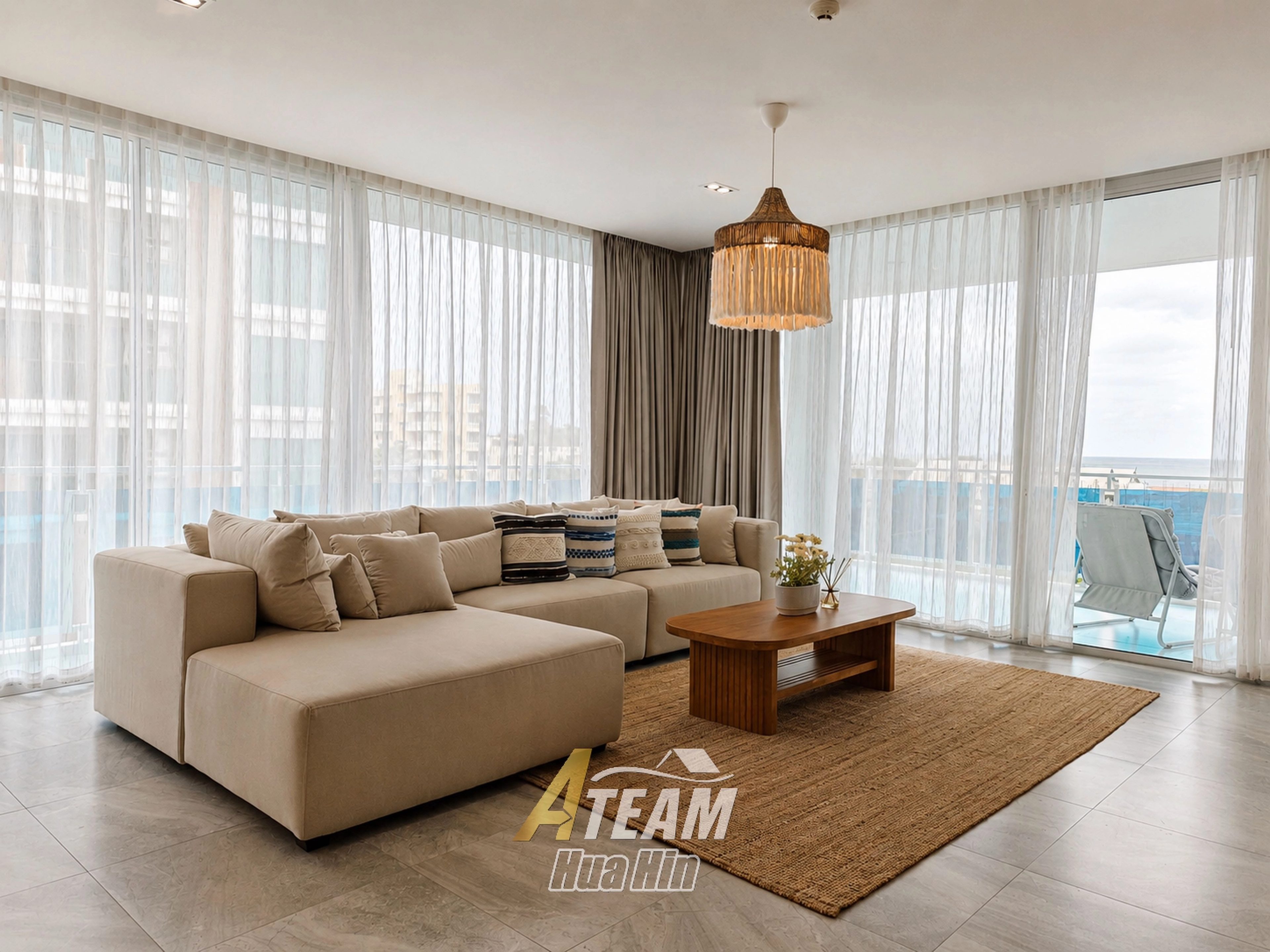 Stylish Sea View Condo with Exceptional Resort-Style Pools in Khao Takiab, thumbnail 3