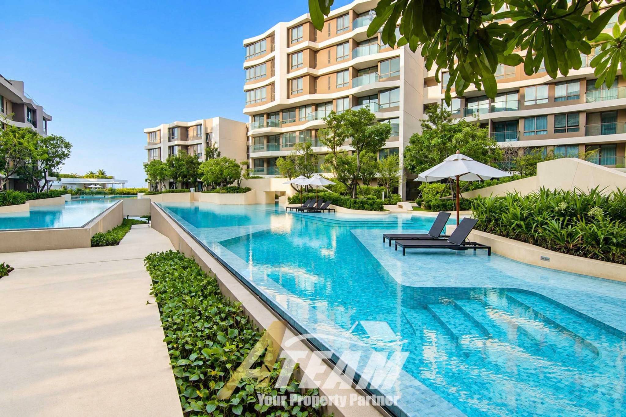 Appartement moderne 1 chambre avec vue sur piscine à louer à la résidence Veranda de Hua Hin, miniature 16