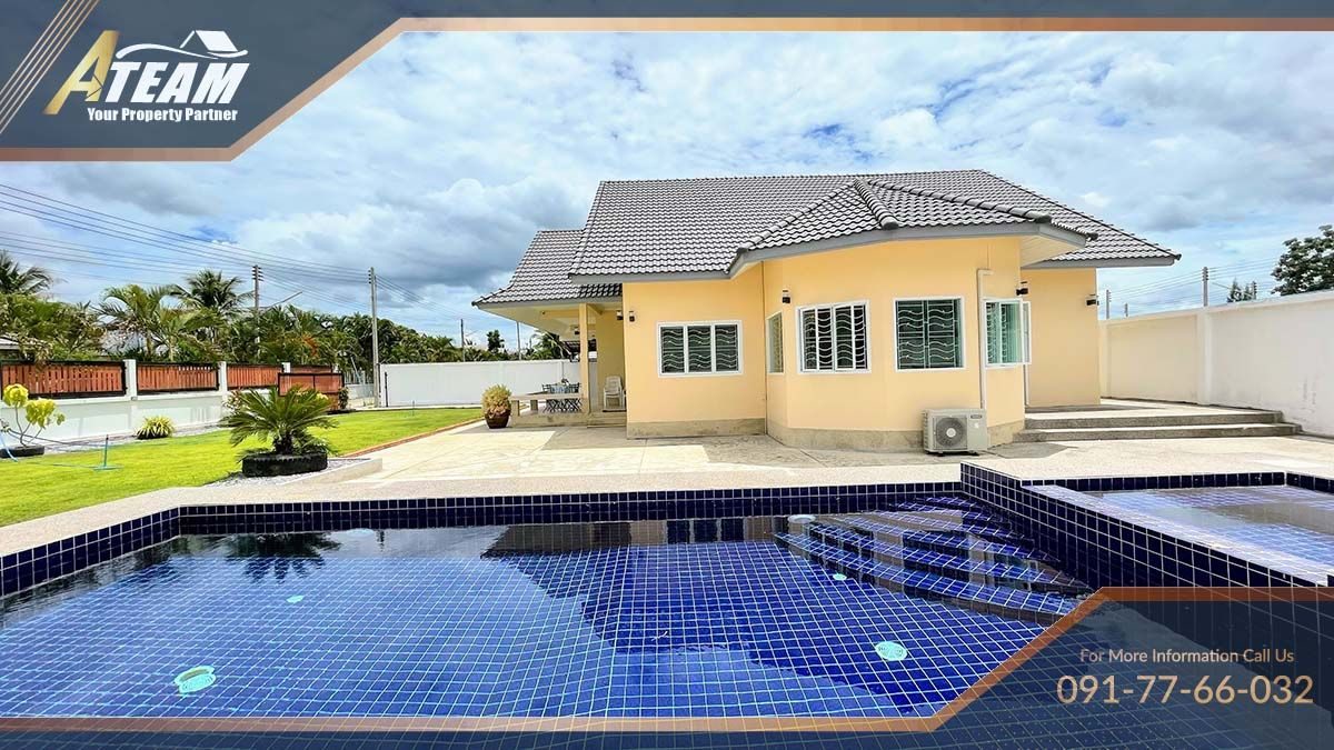 3-Bedroom Pool Villa for Rent in Thap Thai