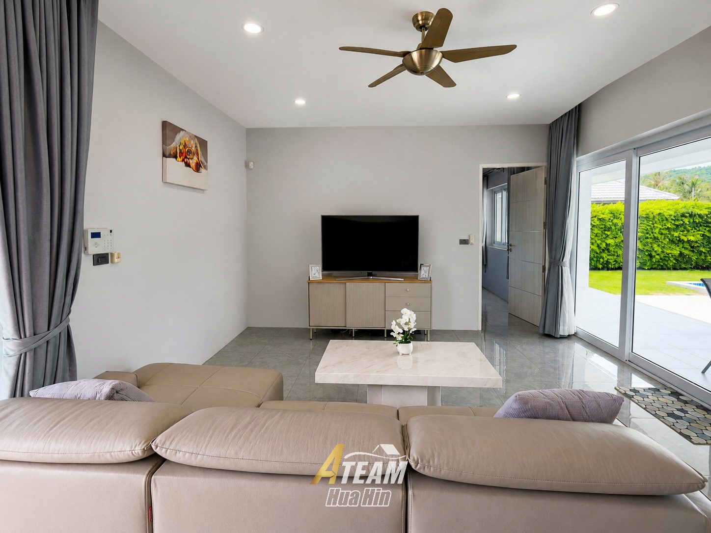 For rent 3 bed pool villa with mountain view Khao Tao, Hua Hin, thumbnail 8