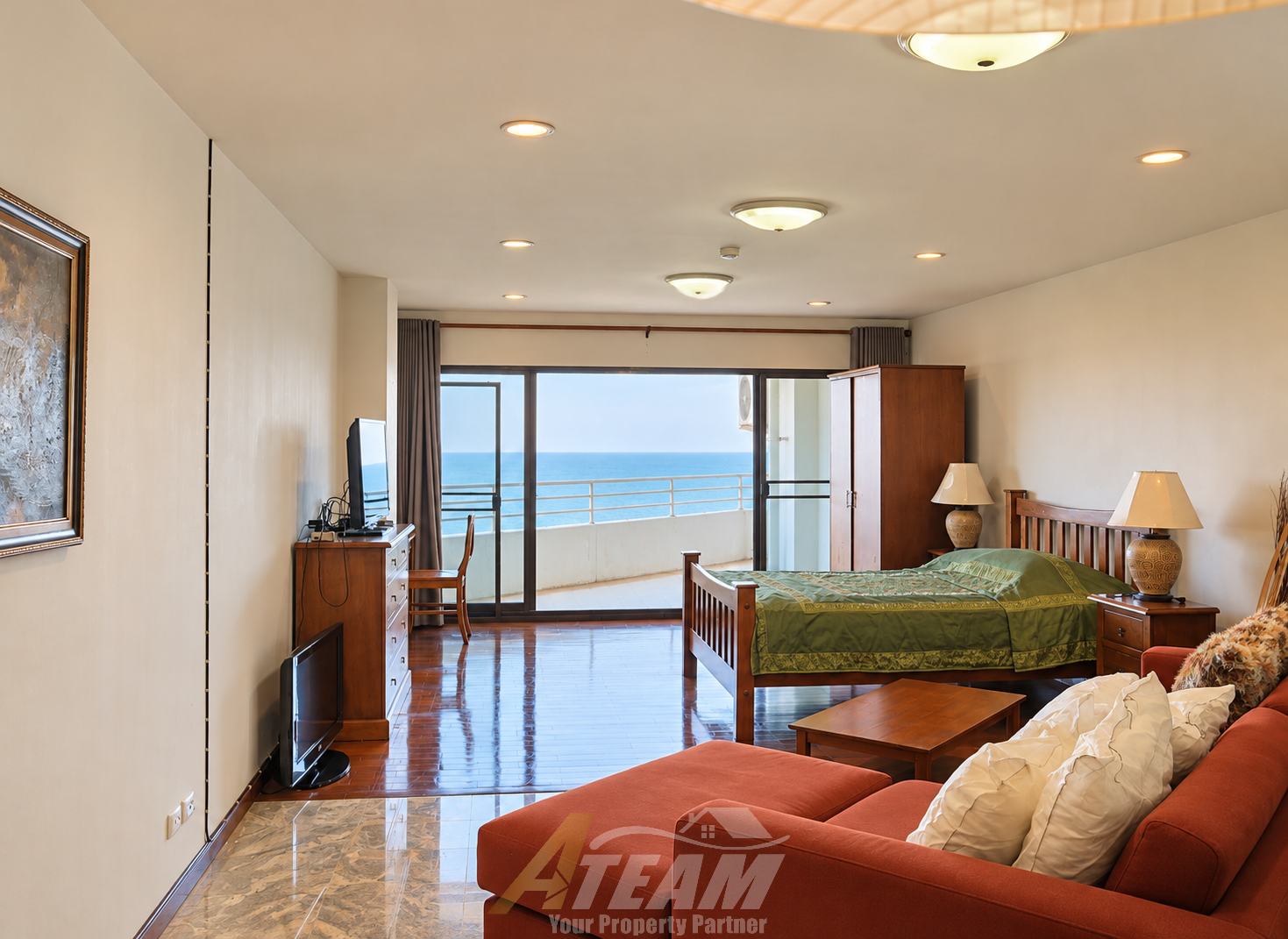 Sea View Studio for Rent at Palm Pavilion – Hua Hin, thumbnail 2
