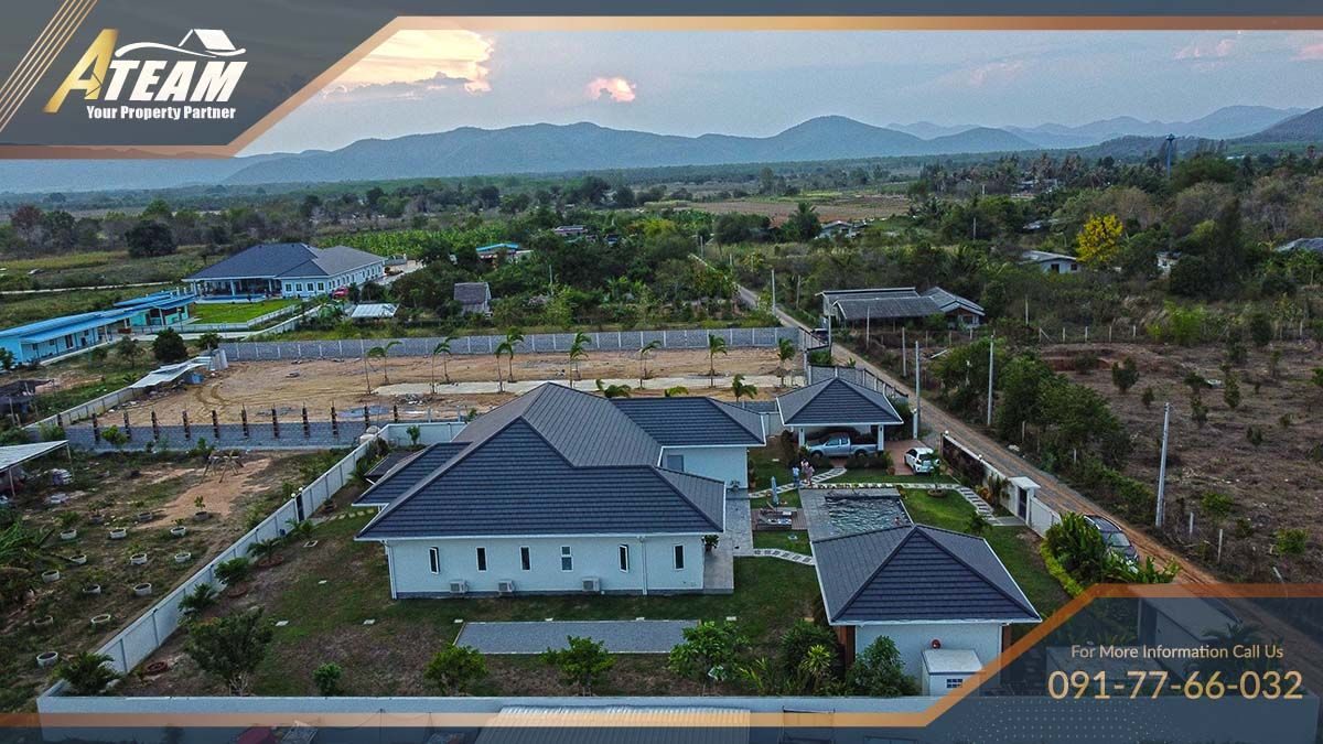 Luxury 5 bedrooms pool villa on 2 rais surrounded by mountains, thumbnail 4