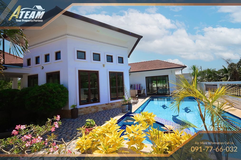 For Sale 3-Bed Pool Villa with Glass Garden Room in Soi 102