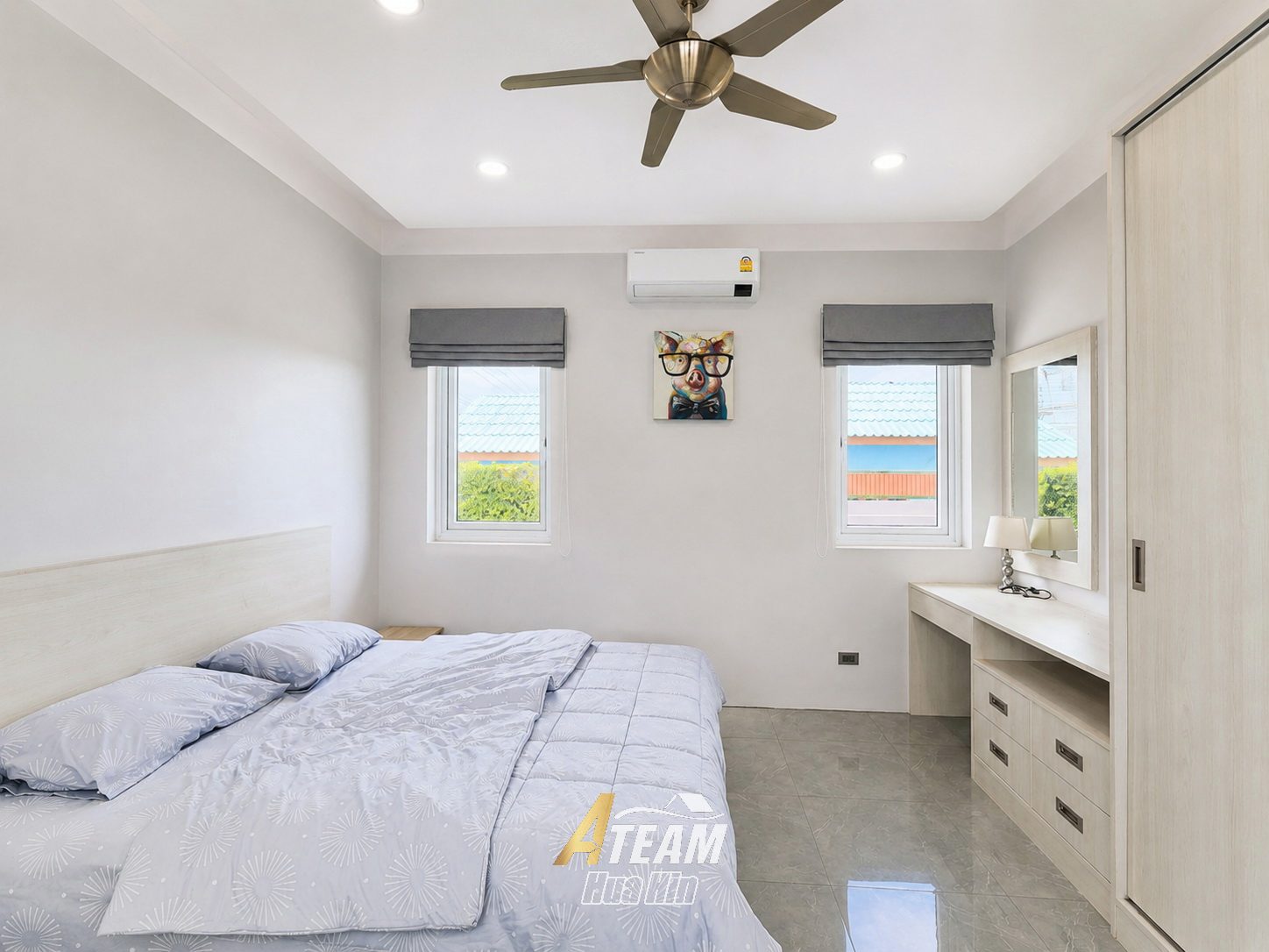 For rent 3 bed pool villa with mountain view Khao Tao, Hua Hin, thumbnail 18