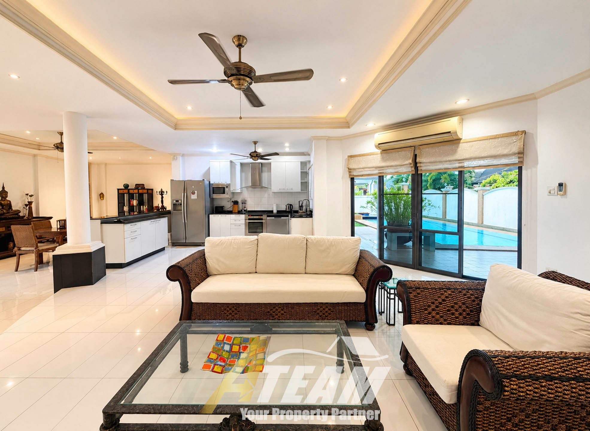 Spacious 3-Bedroom Private Pool Villa for Rent at Sunset Village 1, Hua Hin Soi 6, thumbnail 3