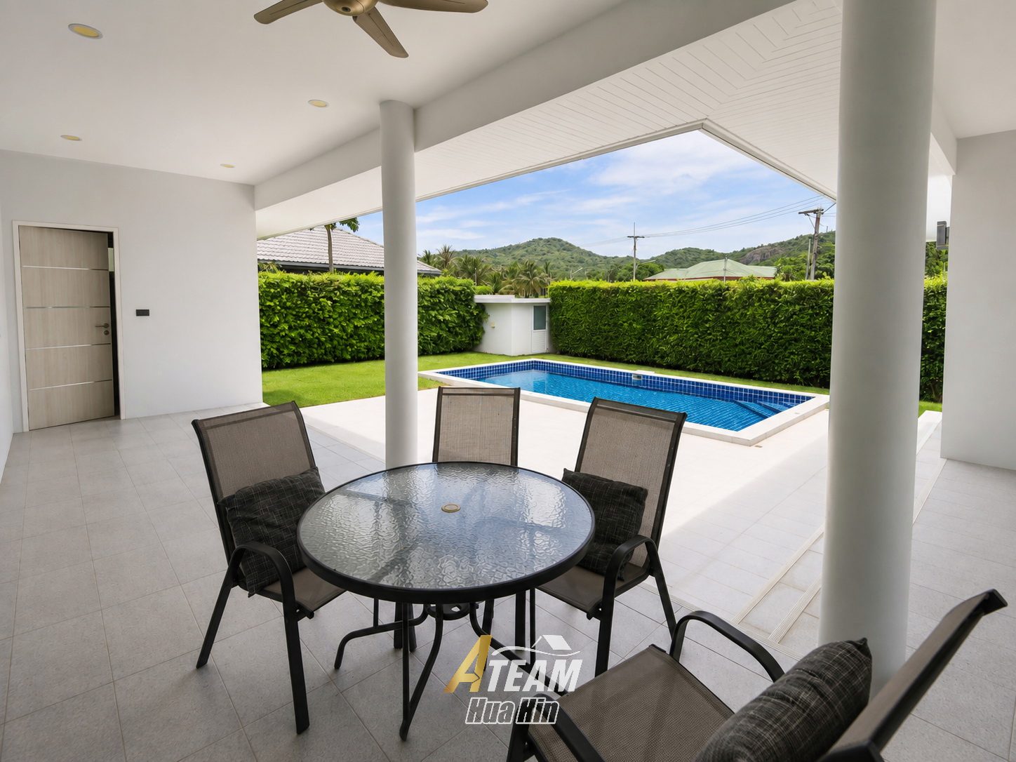 For rent 3 bed pool villa with mountain view Khao Tao, Hua Hin, thumbnail 5