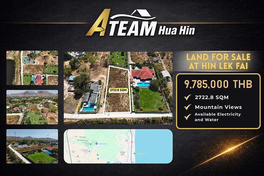 Attraktives Bauland für Wohnzwecke in Hua Hin zu verkaufen - Lage mit Bergblick