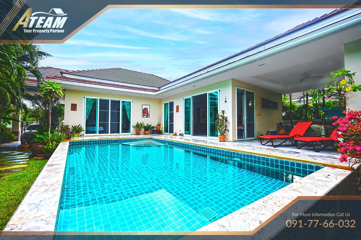 3-Bedroom Pool Villa for rent – Red Mountain Woodlands Residences, Tha