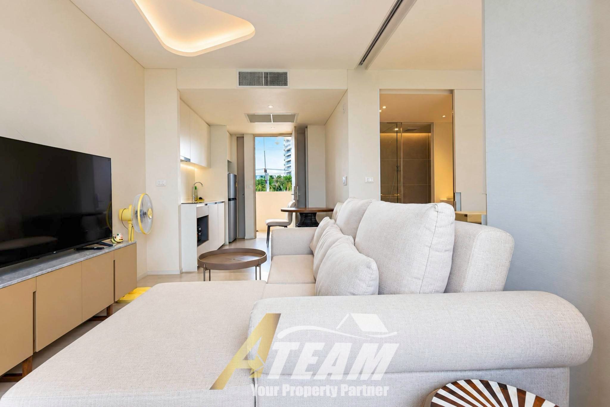 Appartement moderne 1 chambre avec vue sur piscine à louer à la résidence Veranda de Hua Hin, miniature 7