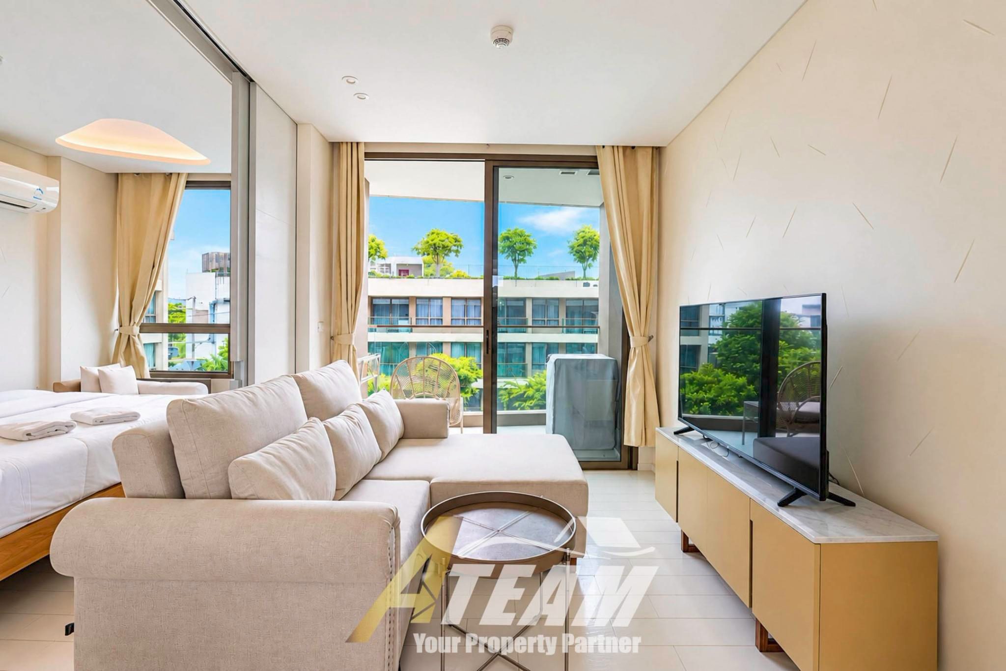 Appartement moderne 1 chambre avec vue sur piscine à louer à la résidence Veranda de Hua Hin, miniature 4
