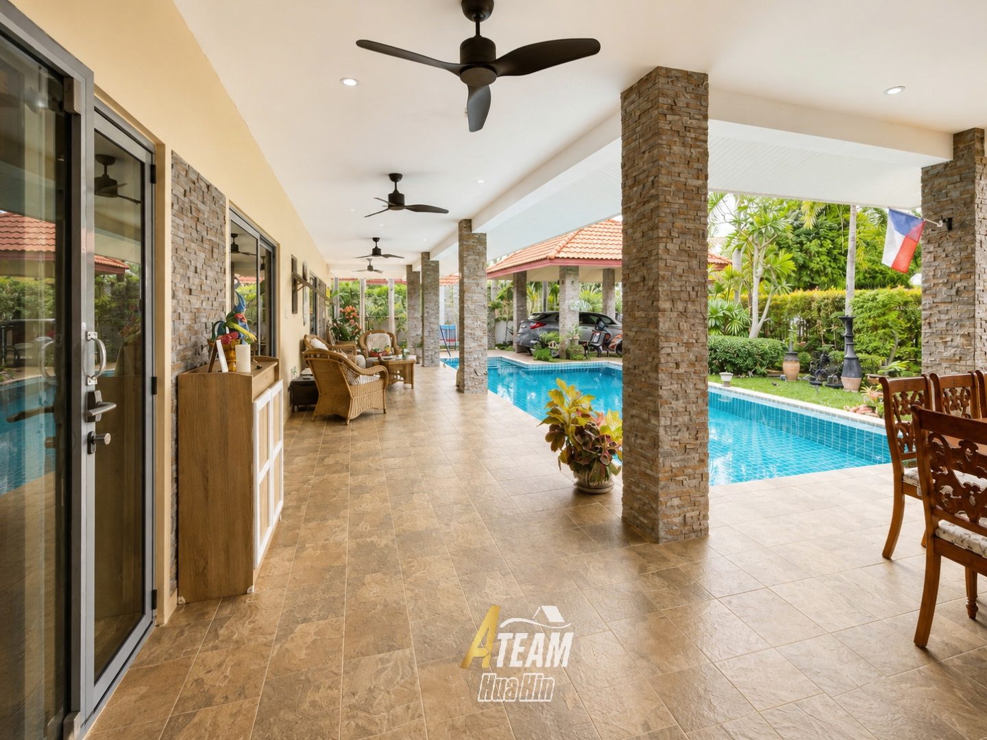 3 Bedroom pool villa for rent at Wijittra in HIn lek fai , thumbnail 4