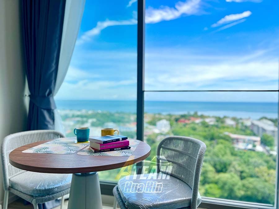 High-Floor 1-Bedroom Sea View Condo for Sale at Vehha Hua Hin, thumbnail 3