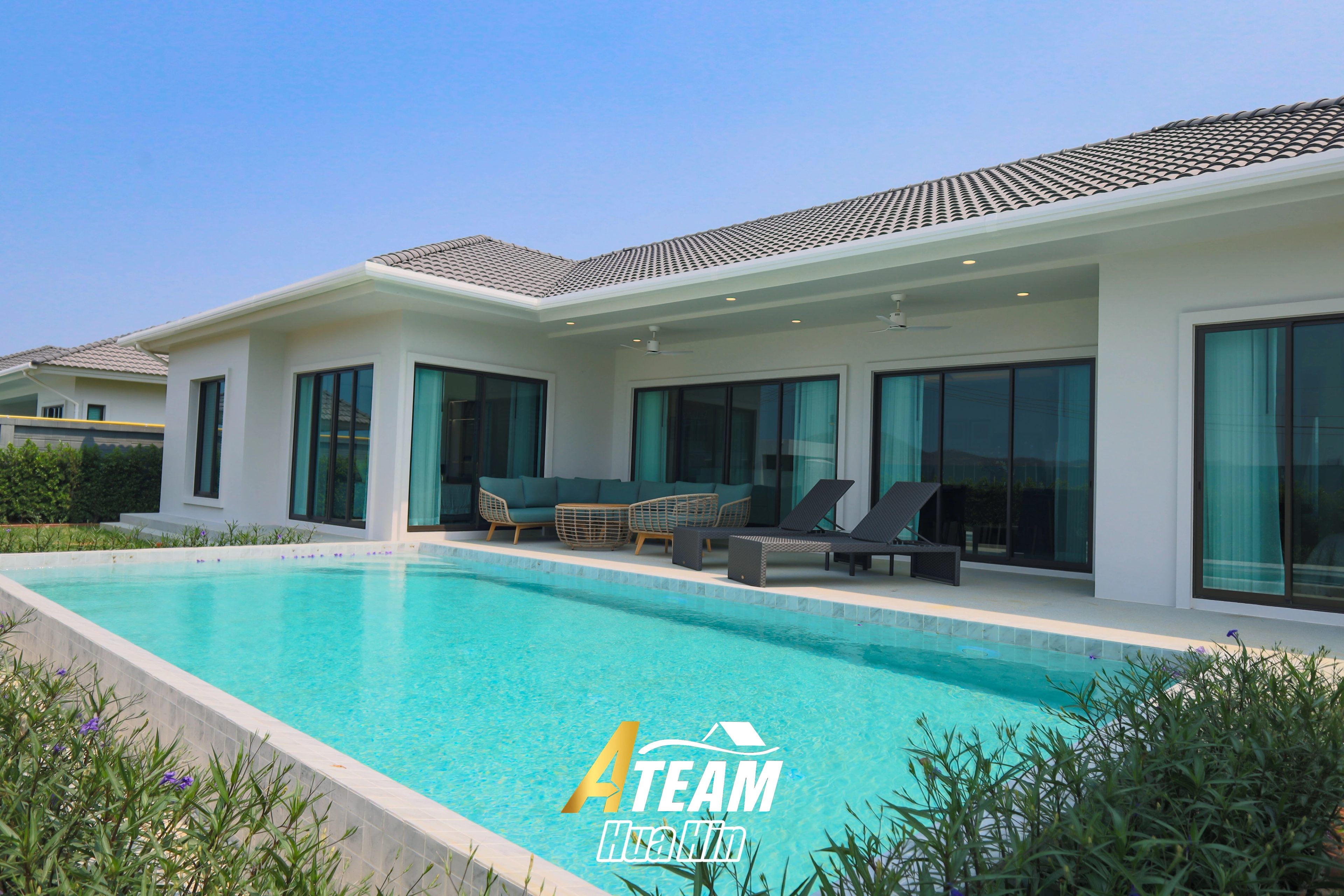 Modern 3-Bedroom Pool Villa at La Vallee Raintree Residence, Thap Tai, thumbnail 3