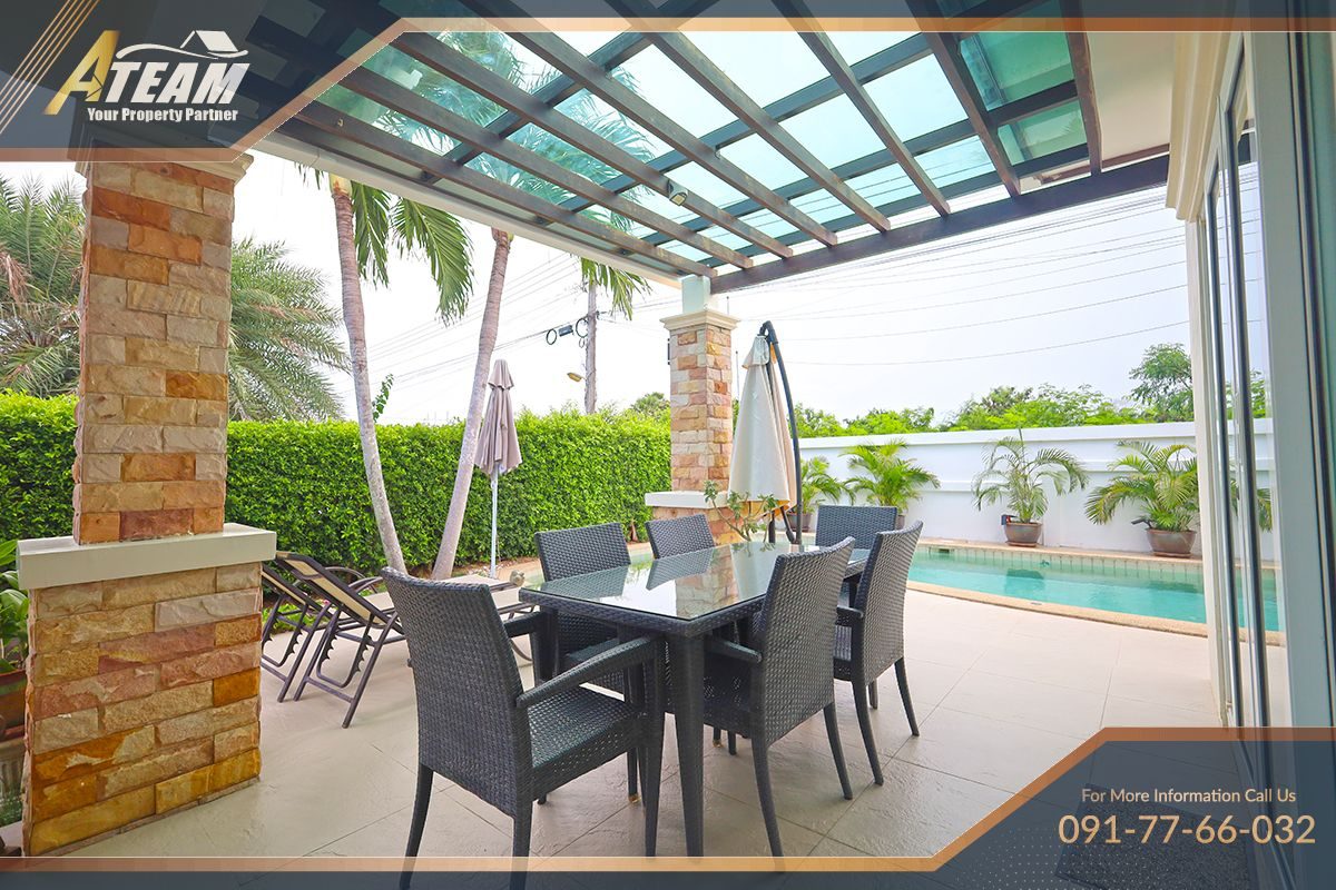 Villa d’angle avec piscine et 3 chambres à vendre – Orchid Paradise Homes, Hua Hin, miniature 12