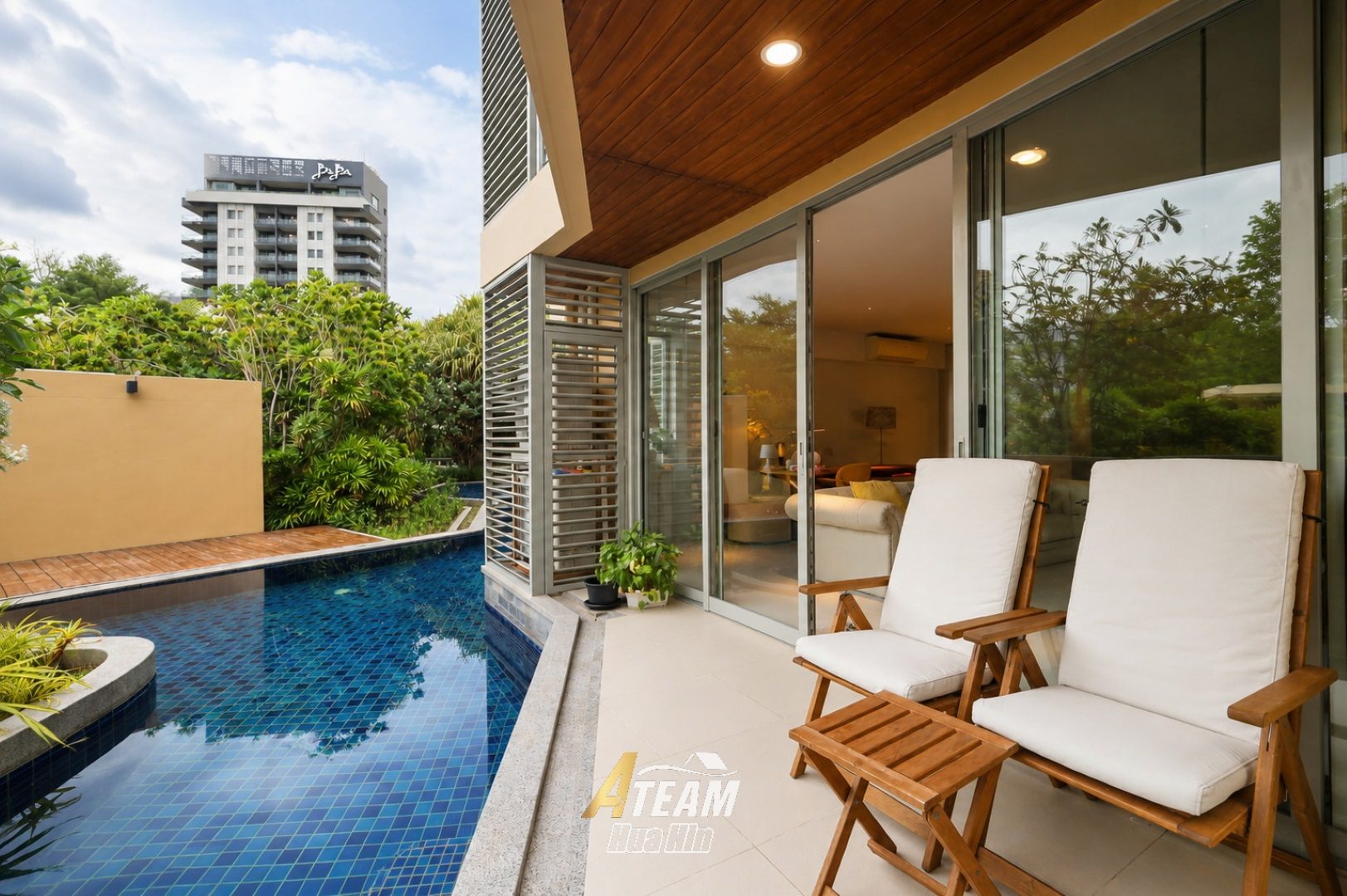 Appartement 2 chambres avec accès piscine à louer à Baan Thew Talay Aqua Marine, Cha-Am, miniature 8