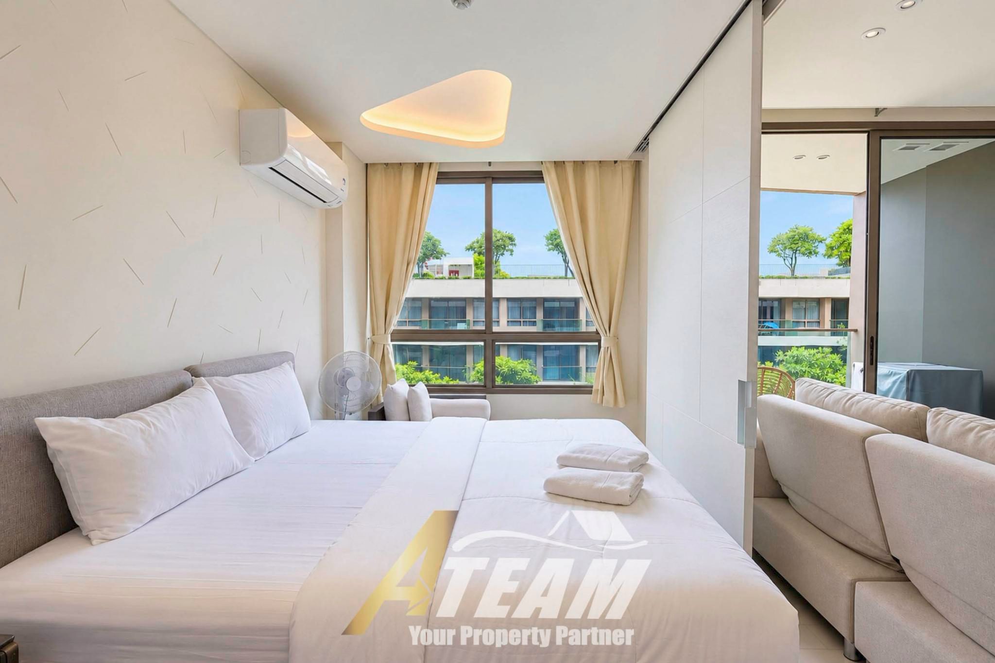 Appartement moderne 1 chambre avec vue sur piscine à louer à la résidence Veranda de Hua Hin, miniature 9