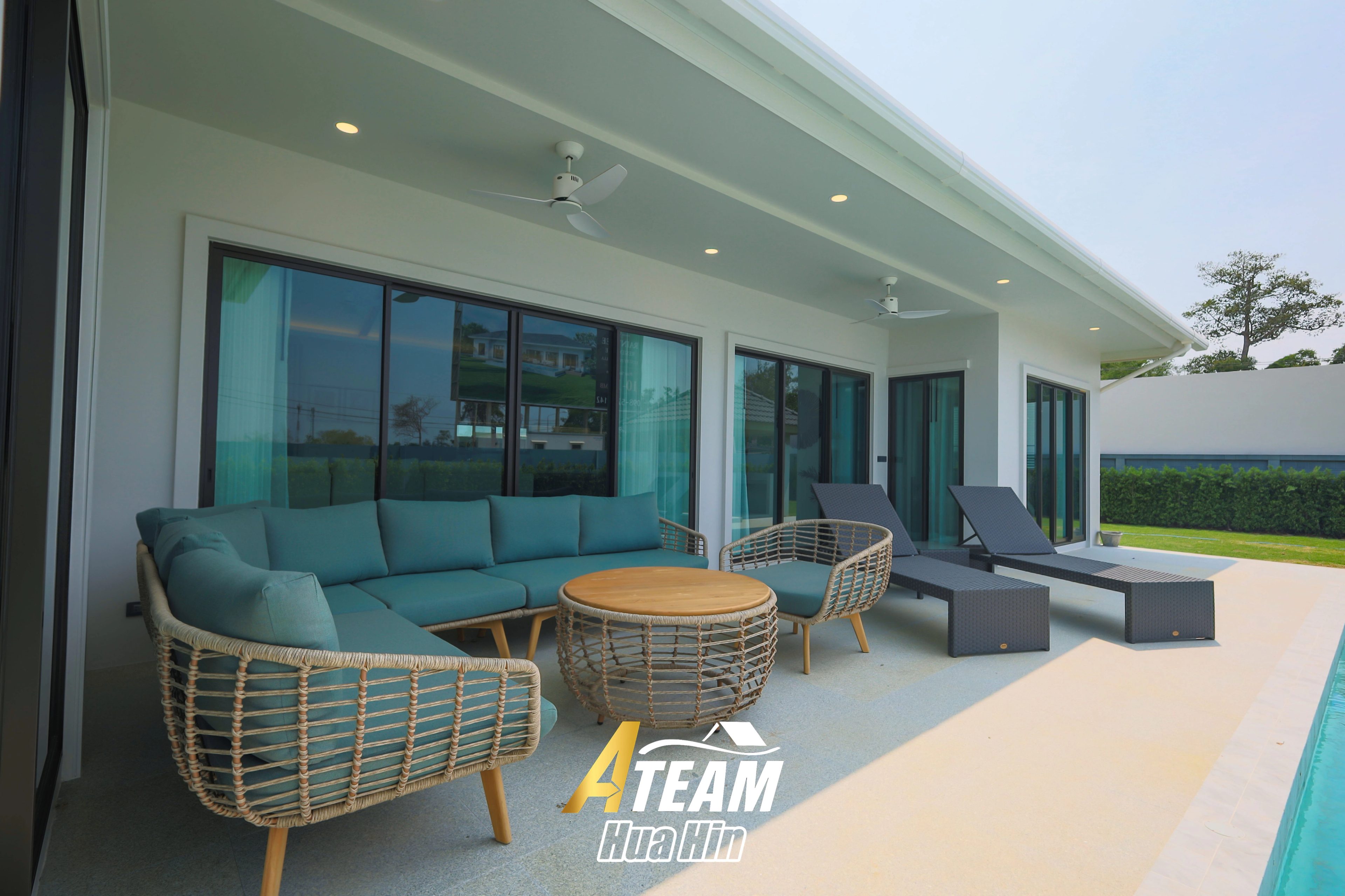 Modern 3-Bedroom Pool Villa at La Vallee Raintree Residence, Thap Tai, thumbnail 4