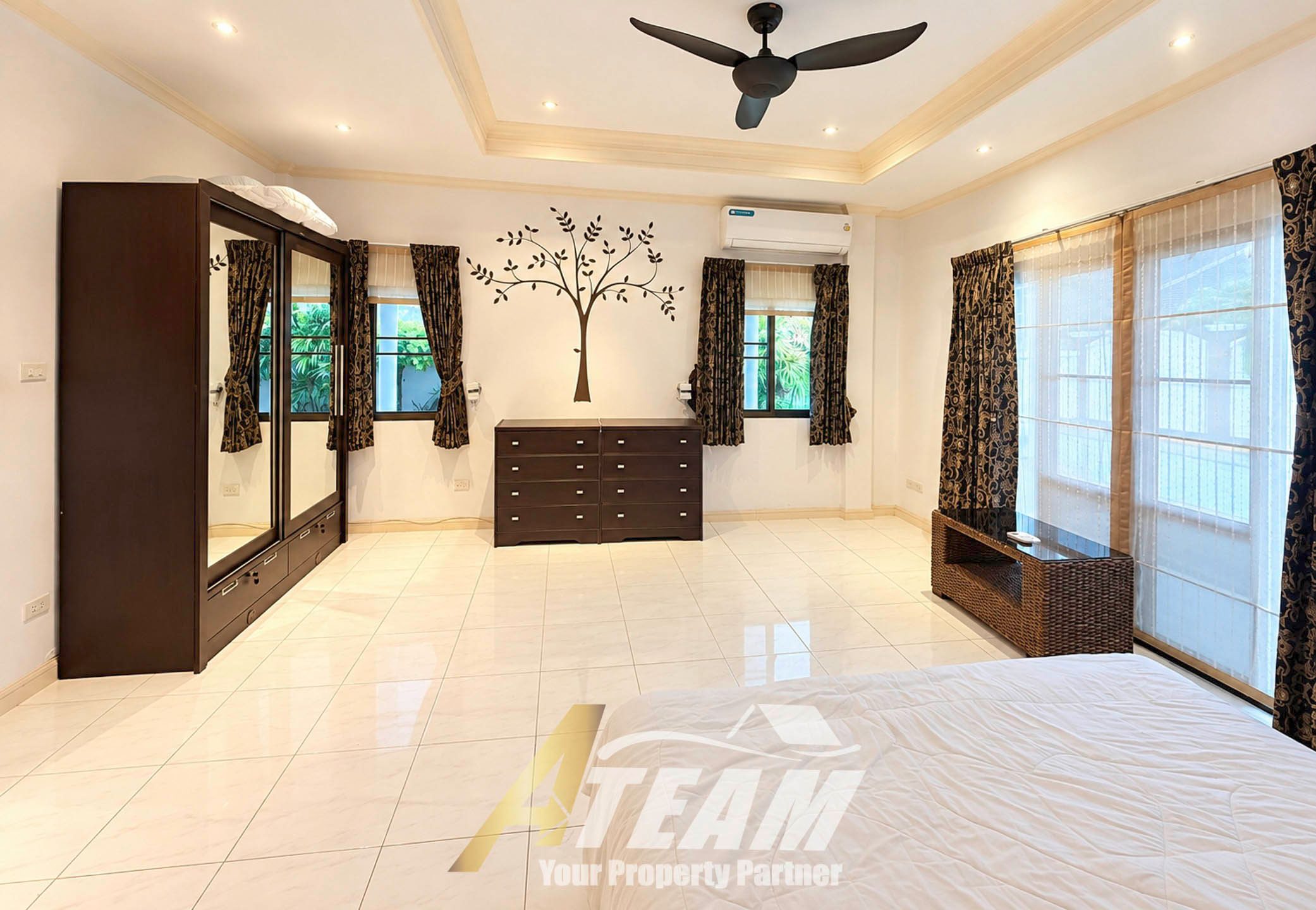 Spacious 3-Bedroom Private Pool Villa for Rent at Sunset Village 1, Hua Hin Soi 6, thumbnail 14