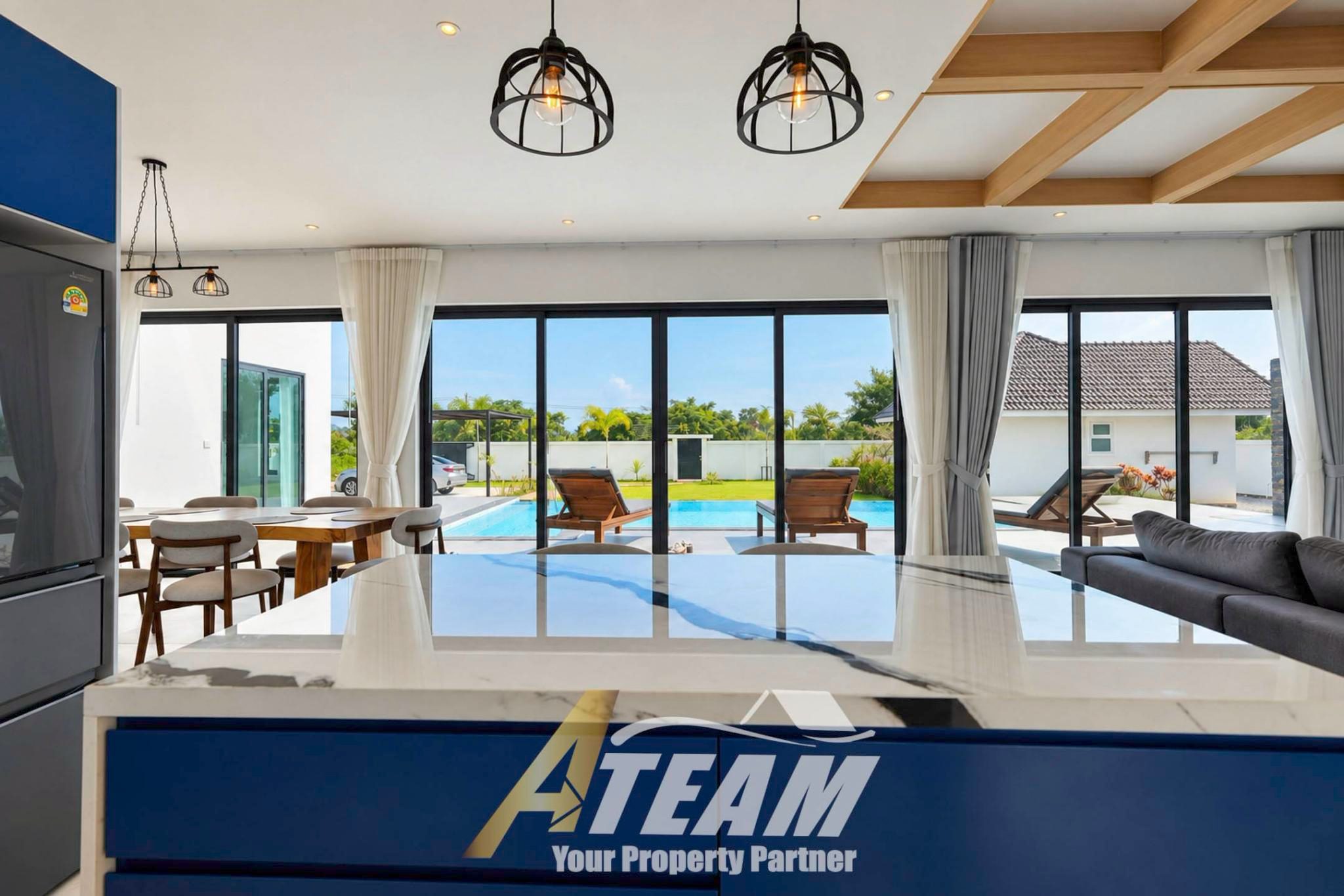 Luxury 6-Bedroom Pool Villa with Guest House at Baan Lom Yen, Hua Hin, thumbnail 4