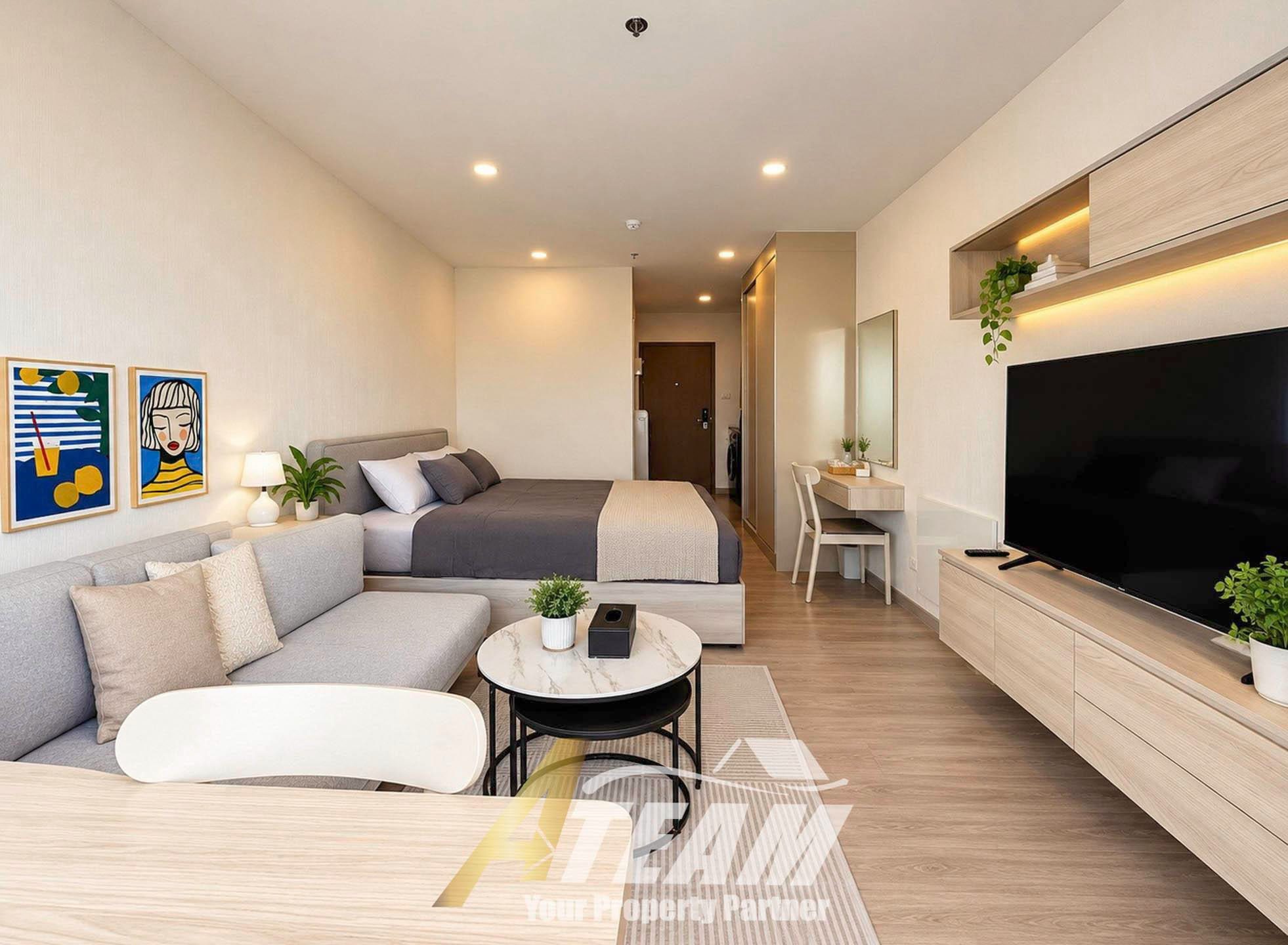 Studio Condo with Sea & Mountain Views for Rent at Supalai Blue Whale Hua Hin, thumbnail 6