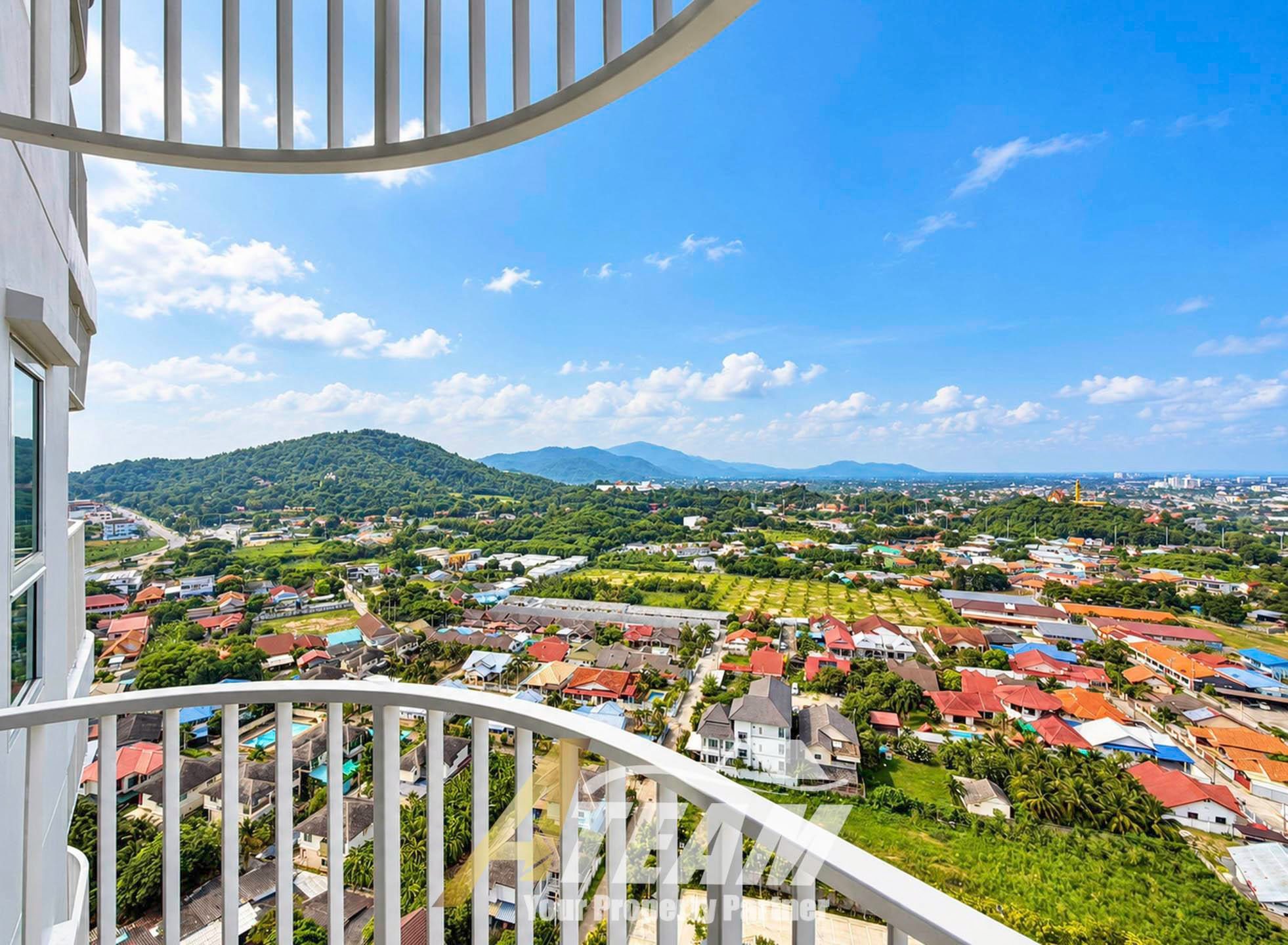 Studio Condo with Sea & Mountain Views for Rent at Supalai Blue Whale Hua Hin, thumbnail 12