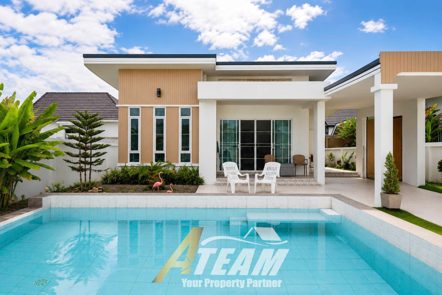 3-Bedroom Private Pool Villa for Rent – ABC Pool Village, Cha-am
