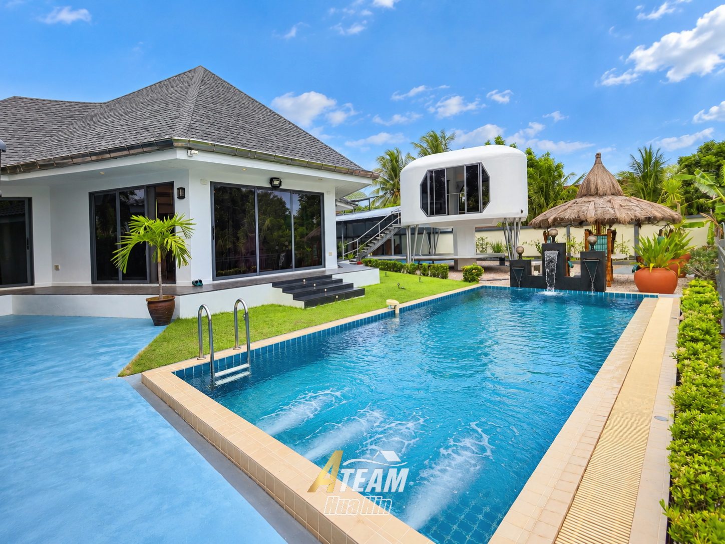 Private Riverside Pool Villa with Expansive Land in Pranburi, thumbnail 5