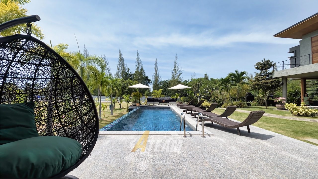 Modern Pool Villa Estate with Guesthouse, Organic Farm & Mountain View, thumbnail 4