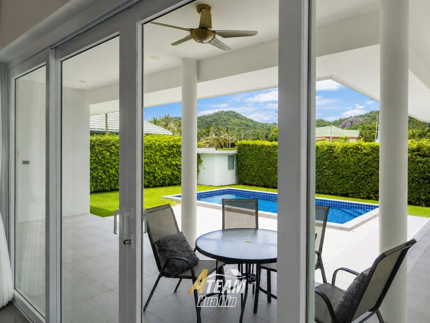 For rent 3 bed pool villa with mountain view Khao Tao, Hua Hin, thumbnail 6