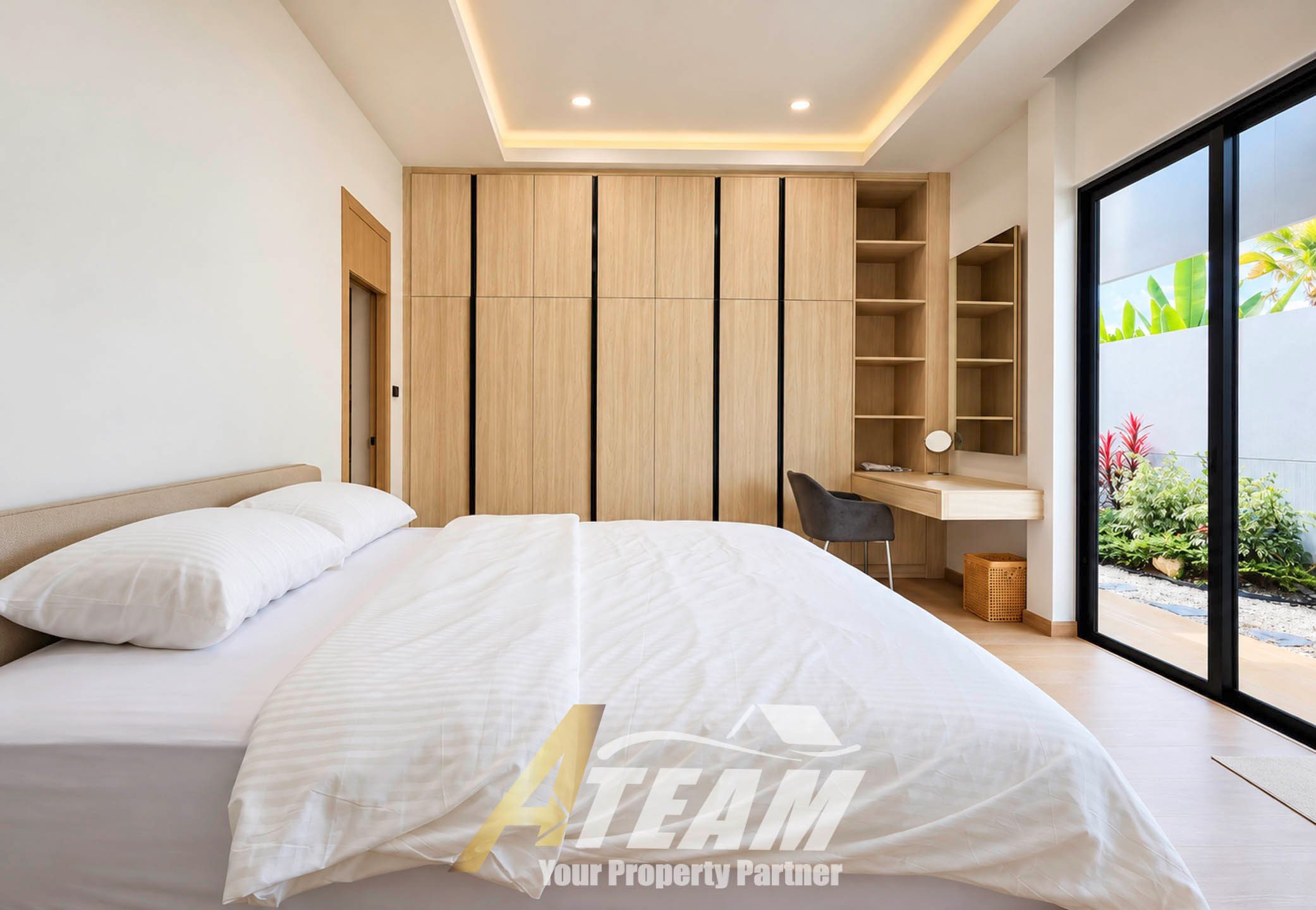 Spacious 2-Bedroom Private Pool Villa with Separate Office for Rent at Asai Village, Hua Hin –  ฿40,000/Month, thumbnail 12