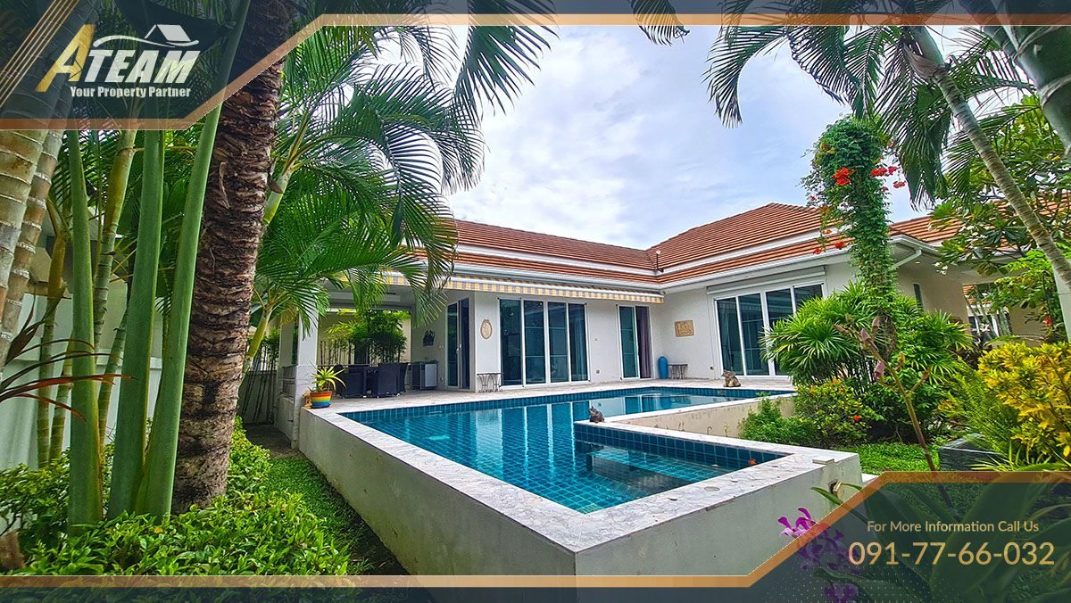 Modern Red Mountain House for Rent with 1 Office Room | 47,000 THB/Month