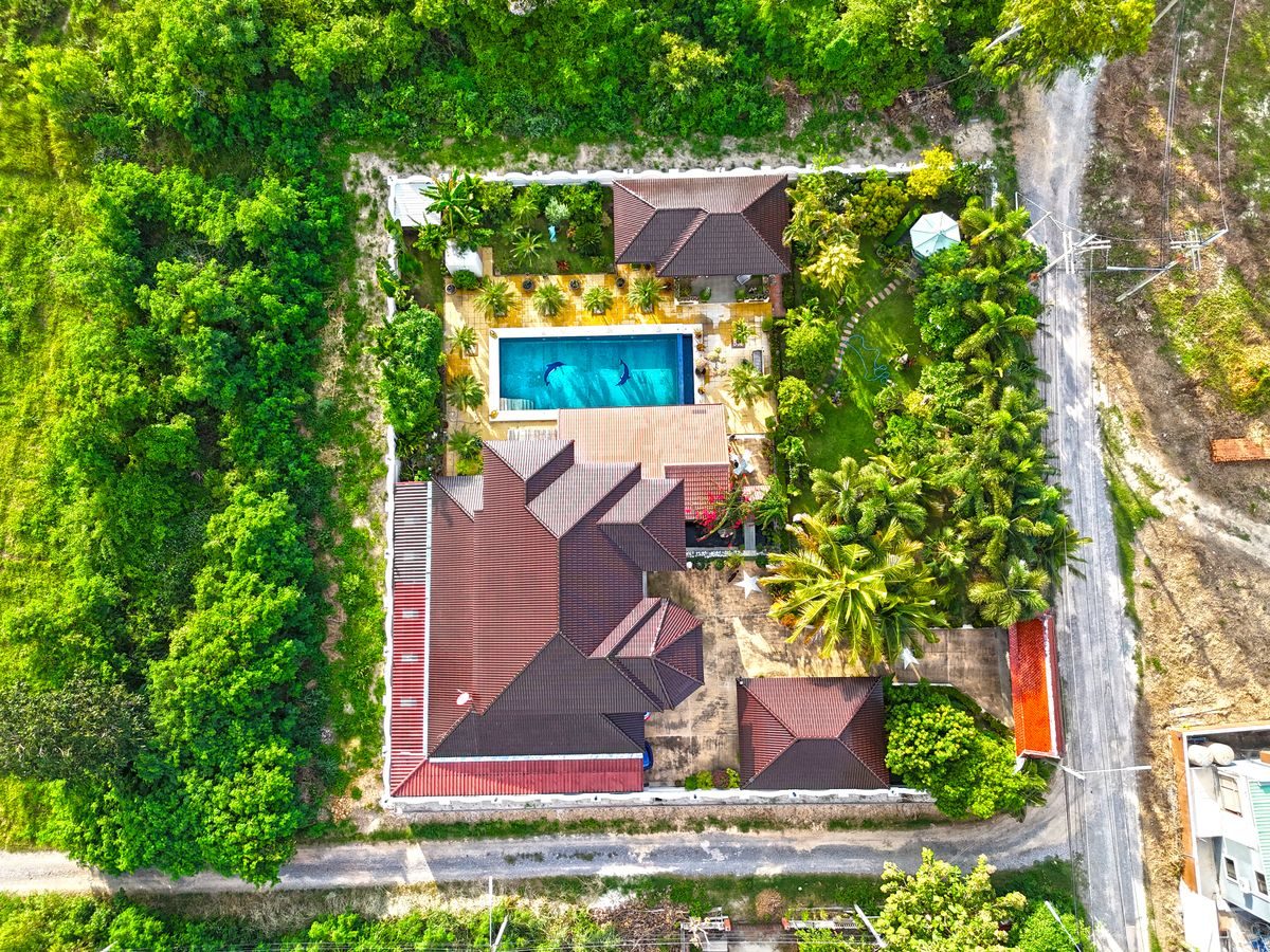 Unique Mansion on 1 Rai with incredible tropical  garden