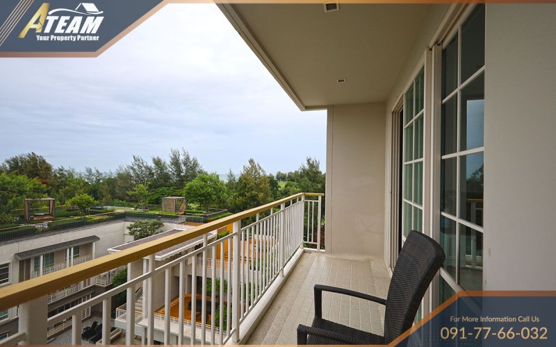 Autumn Hua Hin, sea view condo, golf view condo, condo for sale Hua Hin, Khao Takiab property, beachfront condo Hua Hin, Hua Hin investment, 2-bedroom condo Thailand, real estate Hua Hin, condo with balcony

