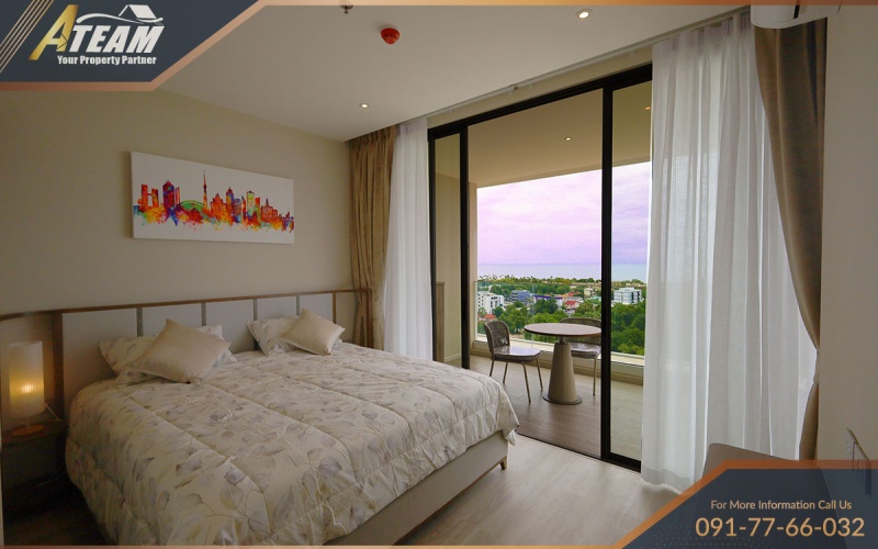 Vehha Hua Hin condo for rent, Hua Hin sea view condo, luxury condo Hua Hin, 1 bedroom condo Hua Hin, panoramic sea view, holiday rental Hua Hin, high-end condo Thailand, condo near Cicada Market, beachfront condo Hua Hin, rental near Holiday Inn Hua Hin
