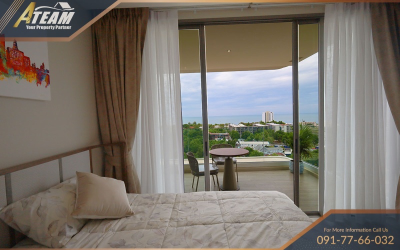 Vehha Hua Hin condo for rent, Hua Hin sea view condo, luxury condo Hua Hin, 1 bedroom condo Hua Hin, panoramic sea view, holiday rental Hua Hin, high-end condo Thailand, condo near Cicada Market, beachfront condo Hua Hin, rental near Holiday Inn Hua Hin