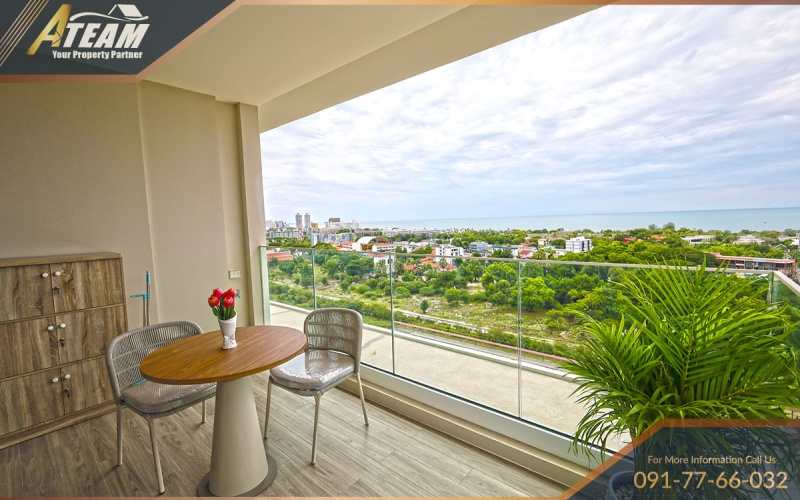 Vehha Hua Hin condo for rent, Hua Hin sea view condo, luxury condo Hua Hin, 1 bedroom condo Hua Hin, panoramic sea view, holiday rental Hua Hin, high-end condo Thailand, condo near Cicada Market, beachfront condo Hua Hin, rental near Holiday Inn Hua Hin