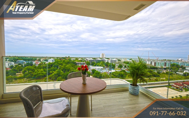 Vehha Hua Hin condo for rent, Hua Hin sea view condo, luxury condo Hua Hin, 1 bedroom condo Hua Hin, panoramic sea view, holiday rental Hua Hin, high-end condo Thailand, condo near Cicada Market, beachfront condo Hua Hin, rental near Holiday Inn Hua Hin