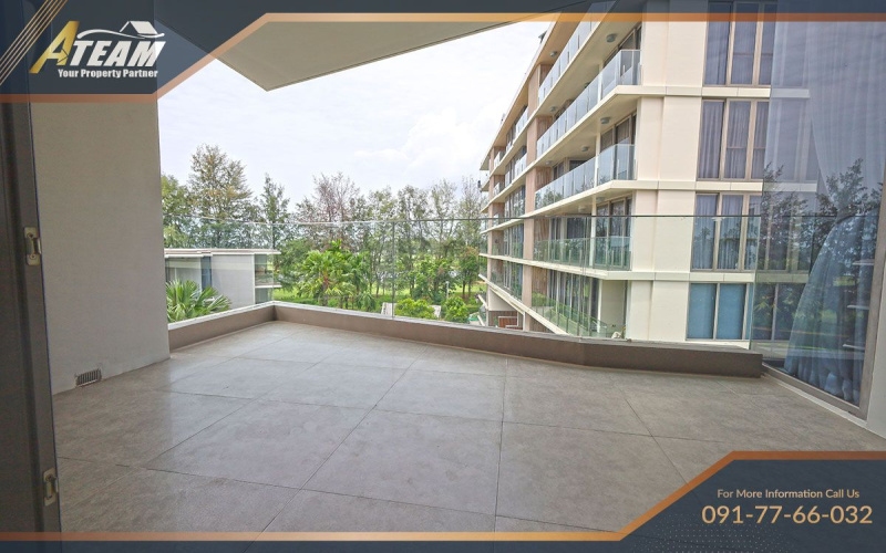 Hua Hin condo for sale, The Pine Hua Hin, golf view condo, Sea Pines view, Khao Takiab beach condo, 3-bedroom condo Hua Hin, foreign quota, beachfront condo Hua Hin