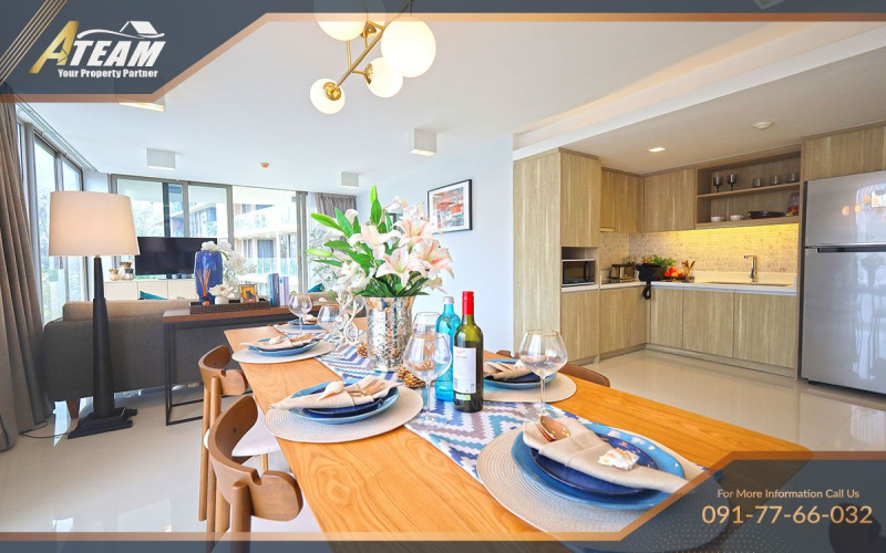 Hua Hin condo for sale, The Pine Hua Hin, golf view condo, Sea Pines view, Khao Takiab beach condo, 3-bedroom condo Hua Hin, foreign quota, beachfront condo Hua Hin