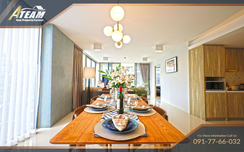 Hua Hin condo for sale, The Pine Hua Hin, golf view condo, Sea Pines view, Khao Takiab beach condo, 3-bedroom condo Hua Hin, foreign quota, beachfront condo Hua Hin