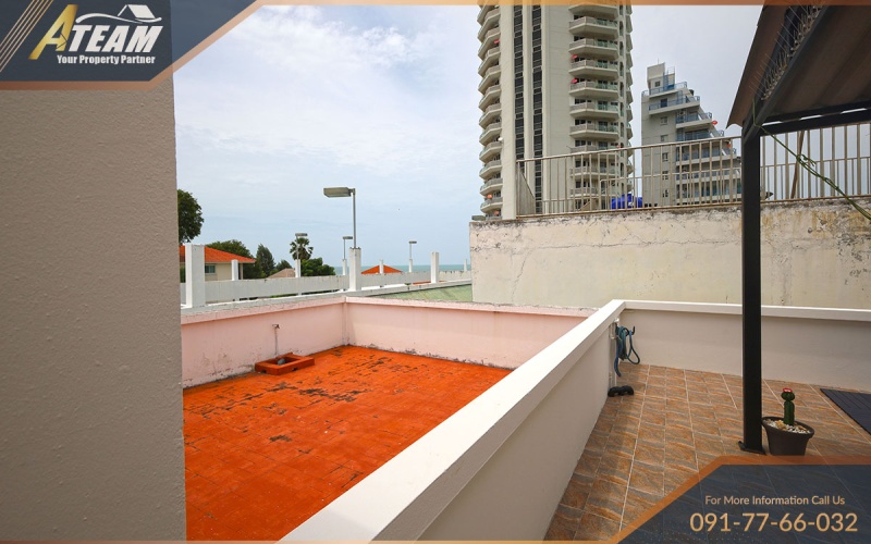 townhouse for rent Hua Hin, Takiap beach house, 3 bedroom townhouse Hua Hin, Hua Hin beach rental, mountain view rooftop, sea view townhouse, long-term rental Hua Hin, family home near beach, Hua Hin property rental, house near Khao Takiap