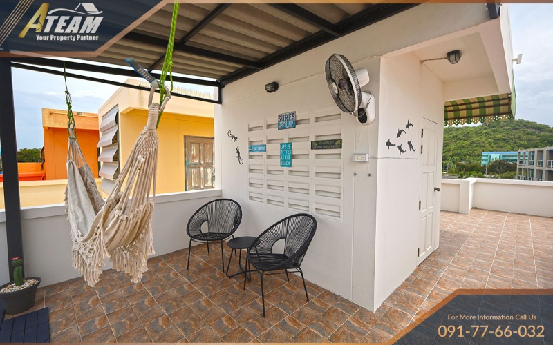 townhouse for rent Hua Hin, Takiap beach house, 3 bedroom townhouse Hua Hin, Hua Hin beach rental, mountain view rooftop, sea view townhouse, long-term rental Hua Hin, family home near beach, Hua Hin property rental, house near Khao Takiap