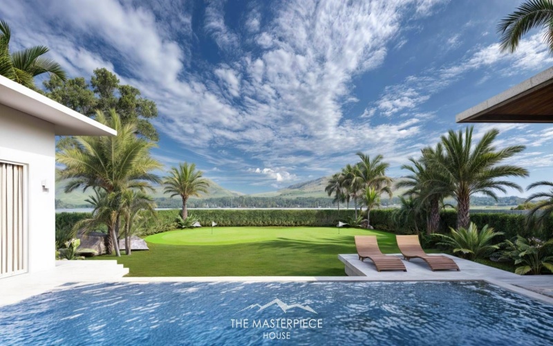 Secure this luxury 3-bedroom, 4-bathroom pool villa in Hua Hin’s Black Mountain area for only 14.5M THB pre-completion. Fully furnished, 319 sqm usable area, 808 sqm land, mountain views, mini golf lawn, and 5-year warranty.