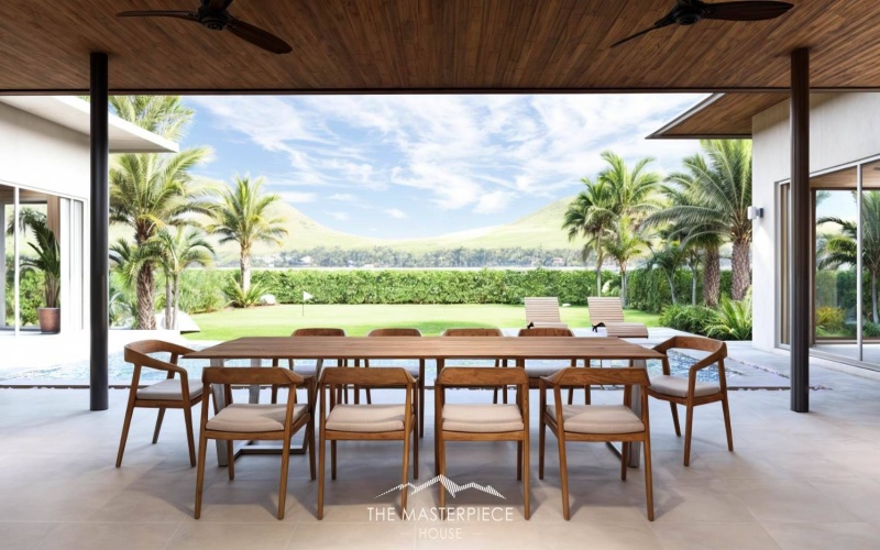 Secure this luxury 3-bedroom, 4-bathroom pool villa in Hua Hin’s Black Mountain area for only 14.5M THB pre-completion. Fully furnished, 319 sqm usable area, 808 sqm land, mountain views, mini golf lawn, and 5-year warranty.