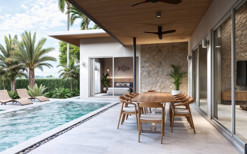 Secure this luxury 3-bedroom, 4-bathroom pool villa in Hua Hin’s Black Mountain area for only 14.5M THB pre-completion. Fully furnished, 319 sqm usable area, 808 sqm land, mountain views, mini golf lawn, and 5-year warranty.