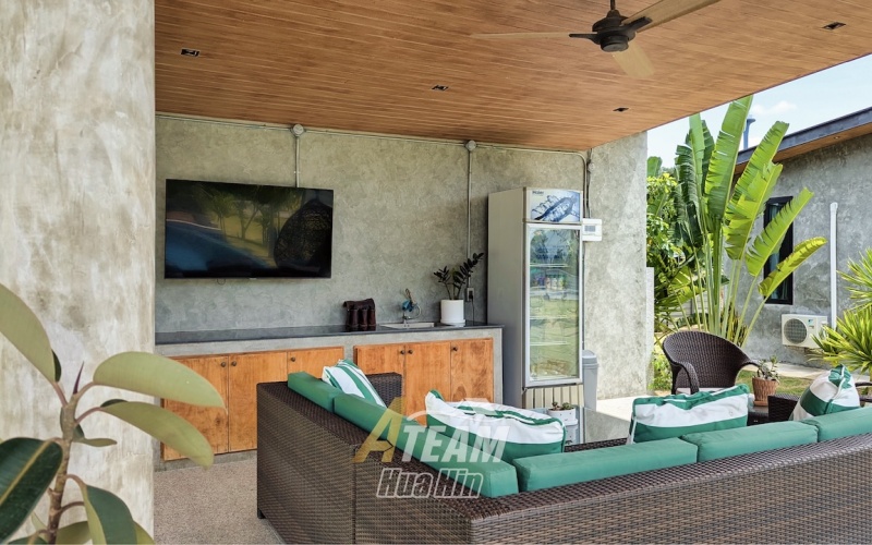 hua hin estate, pool villa hua hin, mountain view villa, organic farm thailand, hua hin guesthouse, retreat hua hin, countryside property, 5 rai hua hin, thap tai real estate, sustainable living thailand