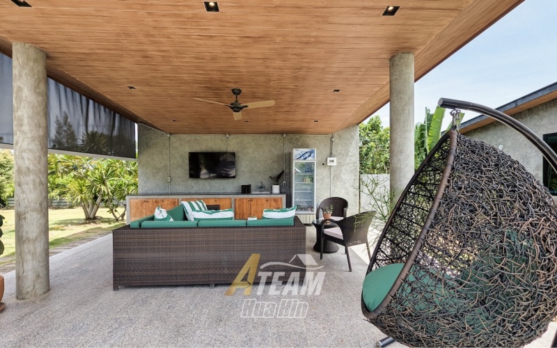 hua hin estate, pool villa hua hin, mountain view villa, organic farm thailand, hua hin guesthouse, retreat hua hin, countryside property, 5 rai hua hin, thap tai real estate, sustainable living thailand