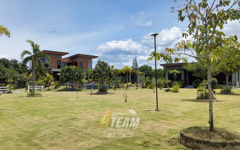 hua hin estate, pool villa hua hin, mountain view villa, organic farm thailand, hua hin guesthouse, retreat hua hin, countryside property, 5 rai hua hin, thap tai real estate, sustainable living thailand